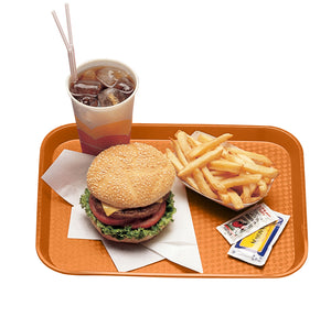 CAMBRO Fast Food Tray 36 x 46cm Orange. Sold in case packs of 12.