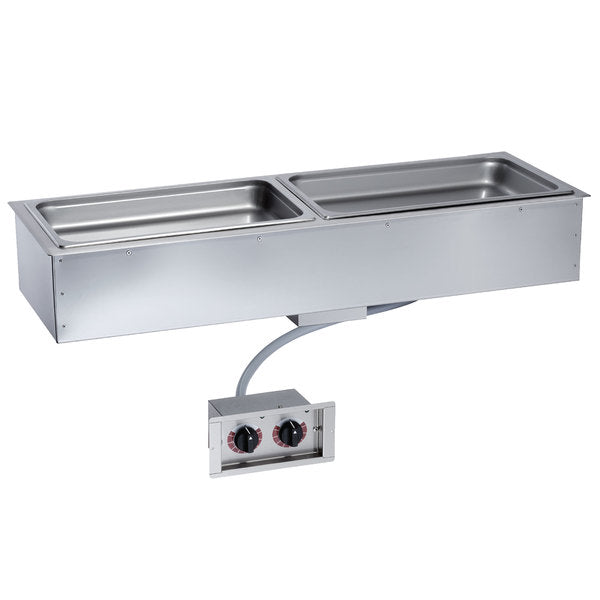 Alto Shaam Slimline 2 Pan Drop-In Hotwell Food Holding with Individual Controls