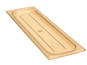 CAMBRO GN 2/4 Long High Temp Cover - Amber. Sold in case packs of 6.
