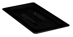 CAMBRO GN 1/3 Cover with Handle - Black. Sold in case packs of 6.