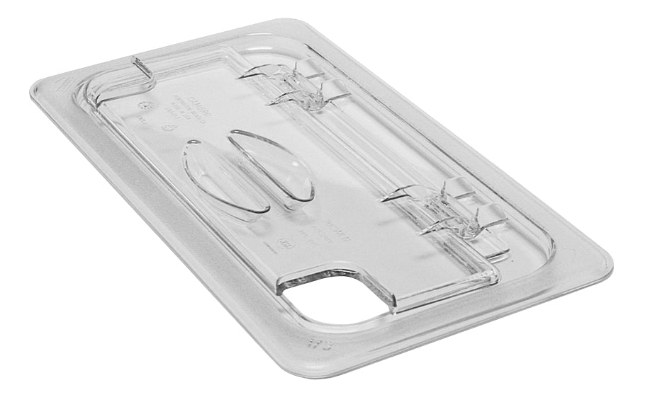 CAMBRO Camwear Notched Flip Lid GN 1/3 - Clear. Sold in case packs of 6.