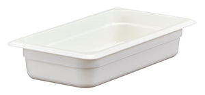 CAMBRO Camwear GN 1/3 Food Pan 65mm 2.4L - White. Sold in case packs of 6.