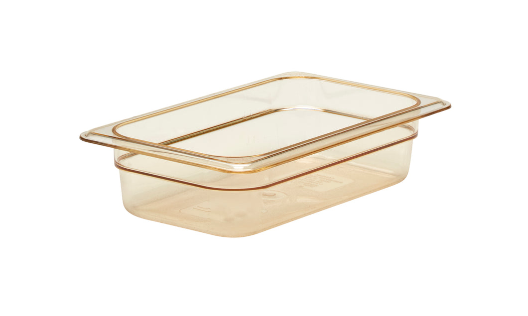 CAMBRO GN 1.4 65mm High Temp 1.7L -Amber - Rated -40C -149C. Sold in case packs of 6.