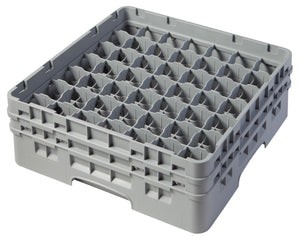 CAMBRO 49 Compartment Rack with 2 Extender - Soft Grey. Minimum order quantity of 2.