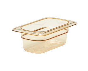 CAMBRO GN 1.9 65mm High Temp .57L - Amber - Rated -40C -149C. Sold in case packs of 6.