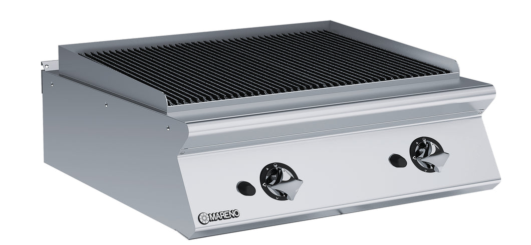 Mareno 70 Series 800mm Wide Gas Lava Grill Top Nat Gas