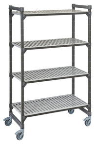 CAMBRO Elements Vented Mobile Shelving 4 Tier  460 X 1220 X 1980mm
