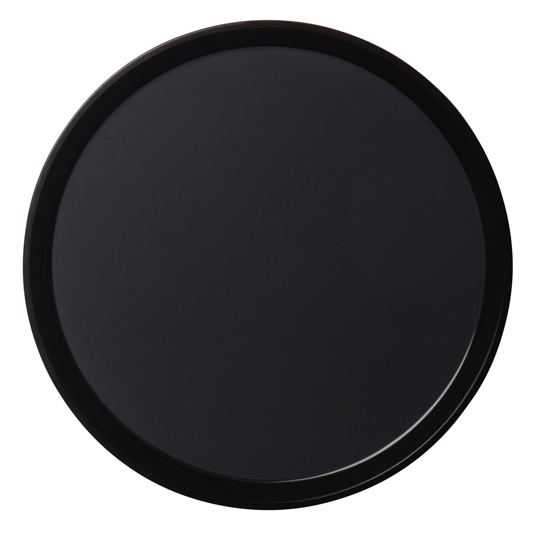 CAMBRO Polytread Non Slip Tray Round 28cm Black. Sold in case packs of 12.