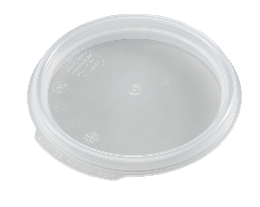 CAMBRO Round Food Storage Seal Cover For Polcarb .9L Clear. Sold in case packs of 12.